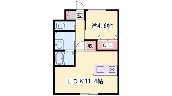 土山駅 徒歩17分 1階の物件間取画像